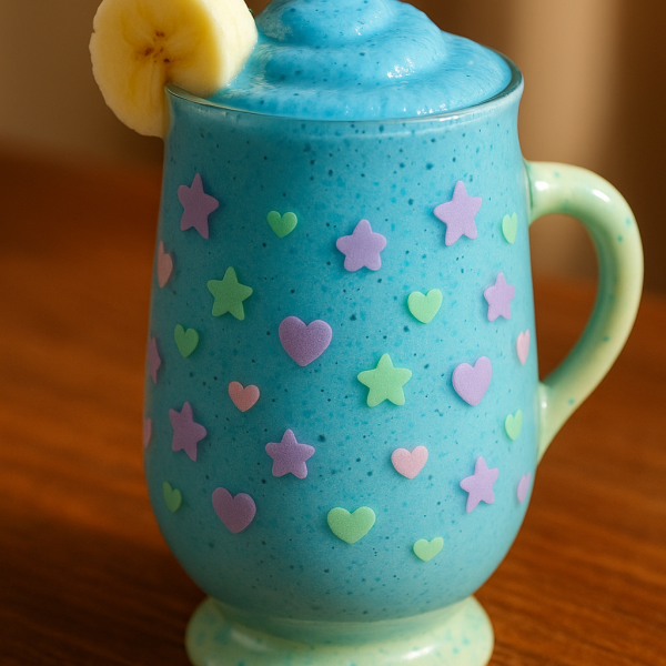 Blauer Bananen-Moonshake