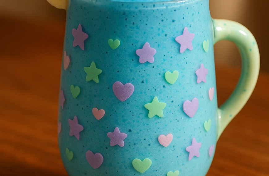 Blauer Bananen-Moonshake